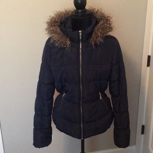 Navy Puffer Jacket